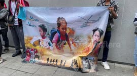 Burmese protesters hold rally on two-year anniversary of military coup in Myanmar