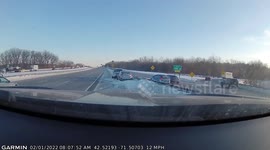 Reckless Driver: Car Tries To Overtake Vehicle And Loses Control Causing Crash