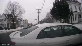 Reckless Driving: White Car Ignores Right of Way Resulting in a Crash