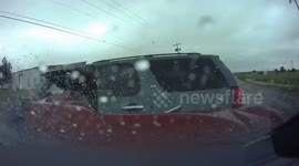 Brutal Accident: Car Turns Out at the Wrong Time Causing a Serious Crash