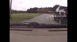 Reckless Driving: Black Truck Cuts Off Oncoming Car Causing Collision