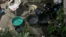 Philippines earthquake wobbles water basins as buildings shake