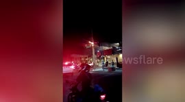 Power lines explode as magnitude 6 earthquake hits the Philippines
