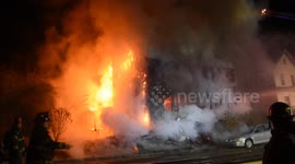 2nd Alarm Building fire with Collapse on Railroad Street, Locust Gap, Pennsylvania