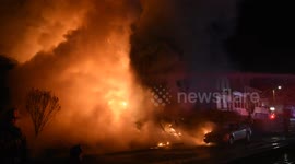 Horrific Arrival 2nd Alarm Building fire with Collapse on Railroad Street, Locust Gap, Pennsylvania