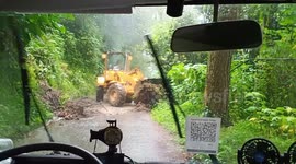 Lucky for this Land slide