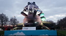 Giant inflatable appears in Marble Arch Howl's Moving Castle x Loewe collaboration