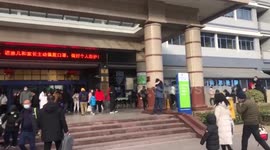 Parents With Their Children at The Children's Hospital in Beijing, China