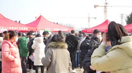 Job Seekers Attend A Job Fair in Suqian, China