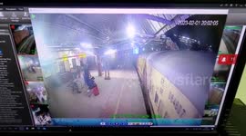 Cops' vigilance saves life of passenger who slipped while getting down moving train in northern India