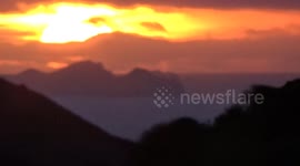 Sunset taken from Treknow, just out side Tintagel in North Cornwall