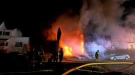 Devastating 2nd Alarm Building fire with Collapse on Railroad Street, Locust Gap, Pennsylvania