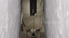 Research team drills 14.8-feet-long Antarctic ice core sample