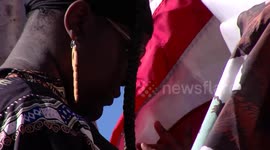 San Diego students raise BLM flag to kick off Black History Month in US