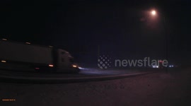 Snow Squall Impacts Busy Ontario Hwy 401