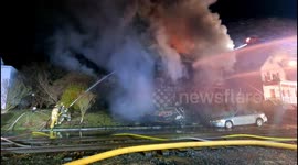 Devastating 2nd Alarm Building fire with Collapse on Railroad Street, Locust Gap, Pennsylvania