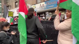 Chants at the Emergency Protest for Palestine in New York, USA