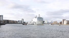 HNLMS Rotterdam arrived in London today and is moored at Greenwich