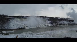 Polar vortex puts Niagara Falls in a deep freeze with bone chilling temperatures!