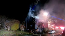 Devastating 2nd Alarm Building fire with Collapse on Railroad Street, Locust Gap, Pennsylvania