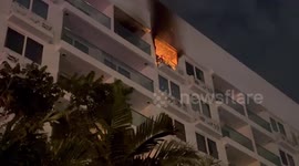 Tourist rescued from burning room as hundreds of holidaymakers flee in Thailand