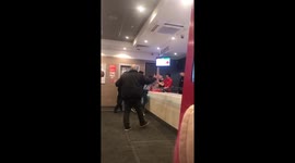 Fast food restaurant employees were attacked by customers in Russia