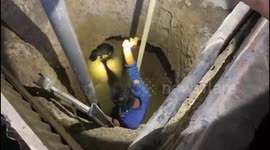 Hero firefighters evacuate lucky cat from a well in Padang, Indonesia