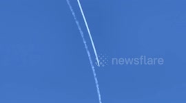 US fighter jet shoots down suspected Chinese spy balloon off the coast of the Carolinas