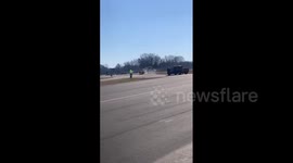 Helicopter makes a hard landing at Gastonia Airport in North Carolina
