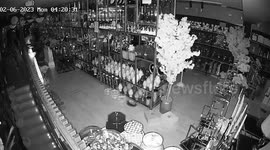 Turkey earthquake: CCTV captures household appliances shop shaking