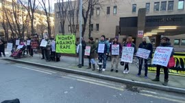 'Who do we report to when rapists are police' chant protesters outside court where David Carrick will be sentenced