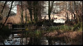 View from within the Camley Street Natural Park which is a Natural reserve Visitor Centre, London, United Kingdom