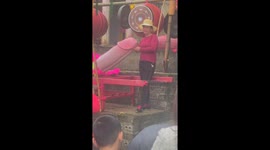 Vietnamese festival sees visitors touch phallic-shaped statue for 'good luck'