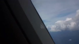 Uma bela viagem de avião, gravei esse lindo céu que estava maravilhoso nesse dia