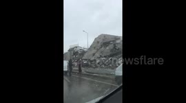 Buildings in Turkey collapse due to 7.8 magnitude earthquake
