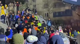 Resident is pulled out from under rubble in Turkey