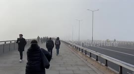 London's landmarks disappear as thick fog shrouds capital