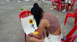 Flower Festival 2023 Parade in Chiang Mai, Thailand