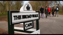 The Broad walk Cafe within Regents Park, London, United Kingdom