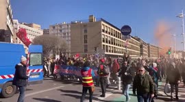 Third day of national strikes in France against Macron's pension reforms