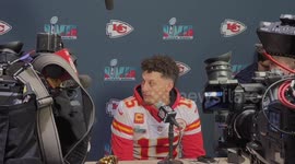 Patrick Mahomes, Travis Kelce speak during Super Bowl LVII media availability