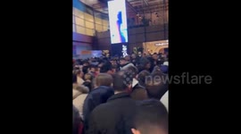 Chaotic scenes at Istanbul Airport as storm cancels hundreds of flights