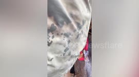 Little girl rescued from collapsed building in Turkey earthquake