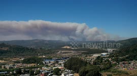 Incendios forestales Biobío, Chile.