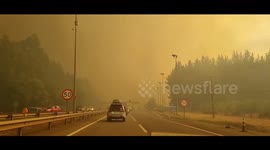 Chile: Wildfires Spread To Highway In Mulchén, Toll Plaza Evacuated 2