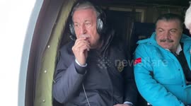 Turkish ministers fly over areas devastated by earthquake in Hatay