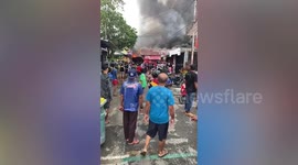 Indonesia earthquake sparks fire in homes as four die