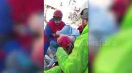 Humanitarian crews pull two Turkey earthquake victims from rubble