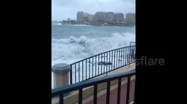 Malta: Waves Rage As Storm Helios Brings Gale-Force Winds 2