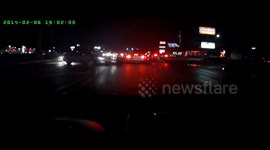 Close Call: Car Loses Control on Slippery Road Almost Hitting a Vehicle